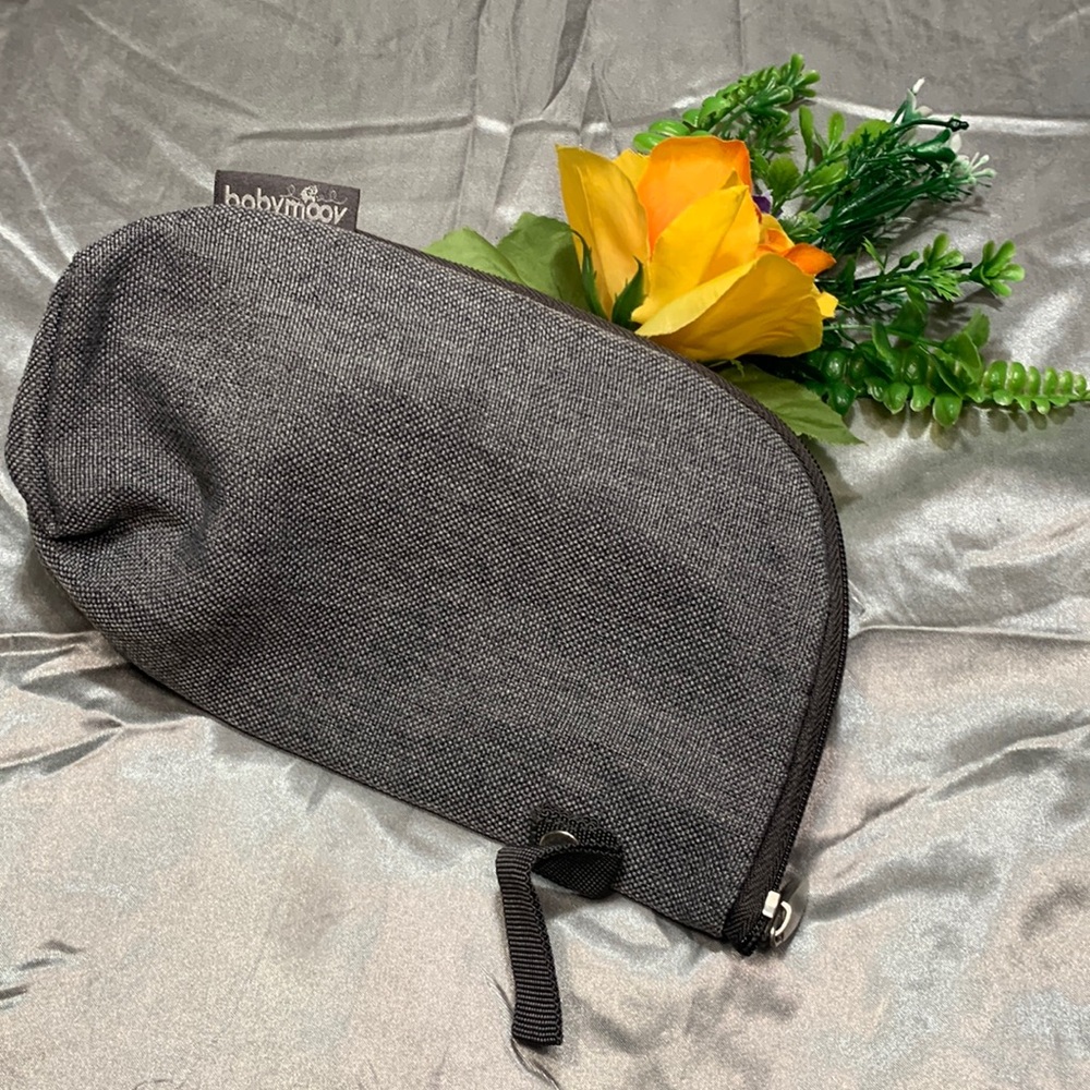 🌹 babymoov • gray canvas baby bottle warmer or cooler - baby food cooler
